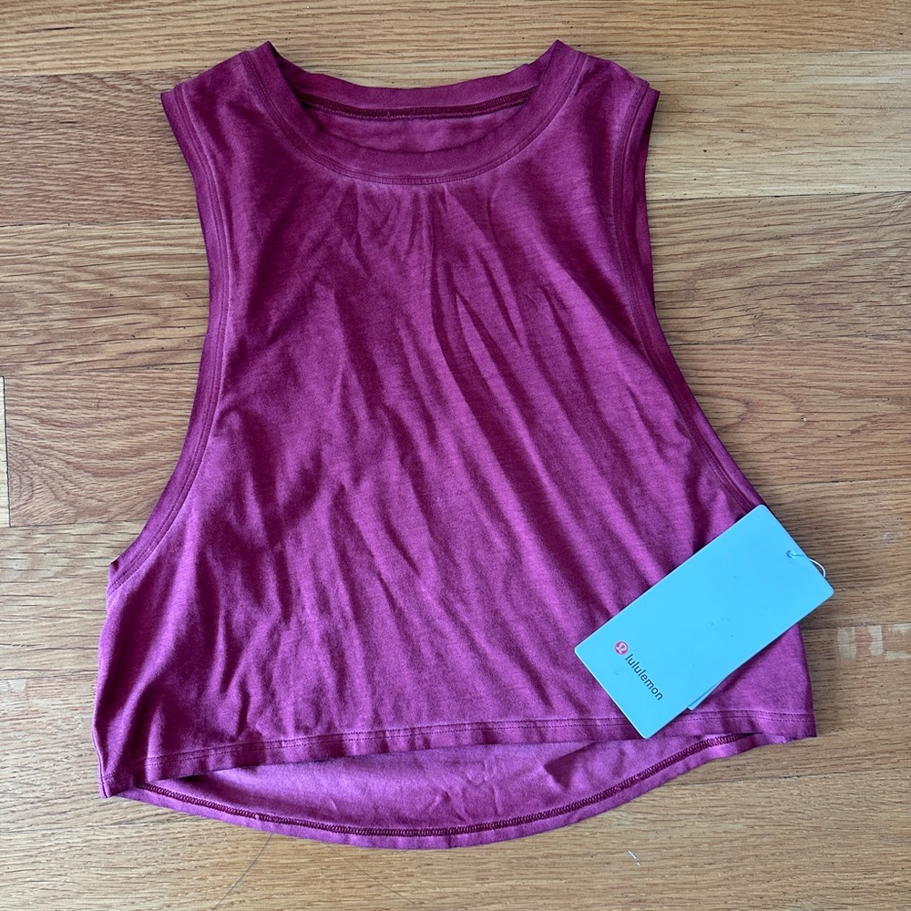 Lululemon Cut Back Crop Tank